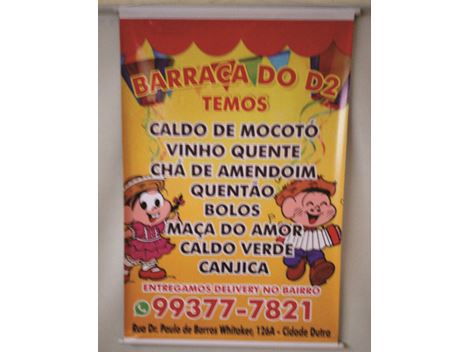 Banner Comercial - Barraca do D2